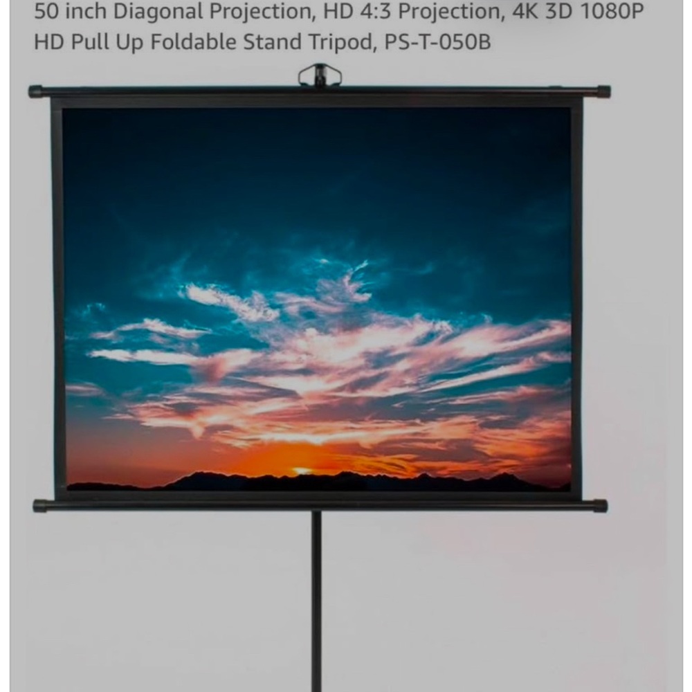 Projection Screen with Tripod Stand